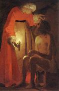 Georges de La Tour Ijob will mock of its woman France oil painting artist
